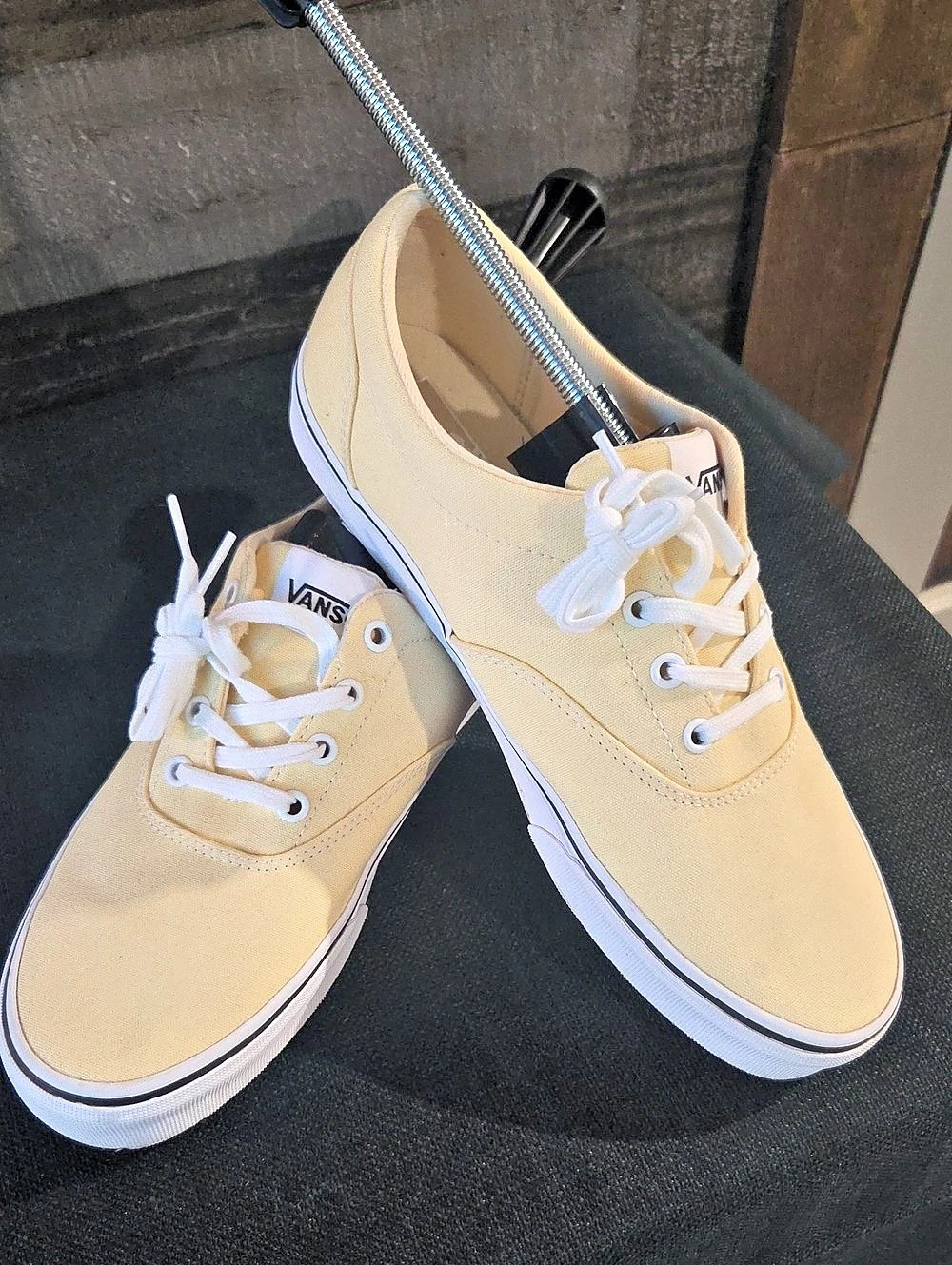 Vans Authentic Canvas Sneakers Lemon Yellow Womens Sz 10